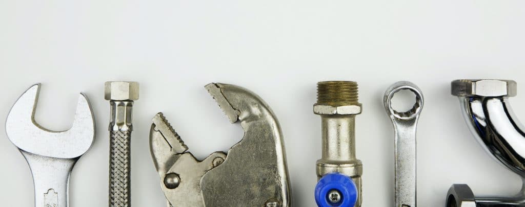 set of plumber tools
