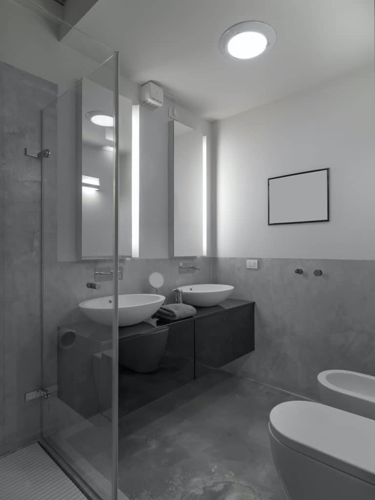 interior of modern bathroom