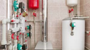 Conventional Storage Tank Water Heater with modern water heating system